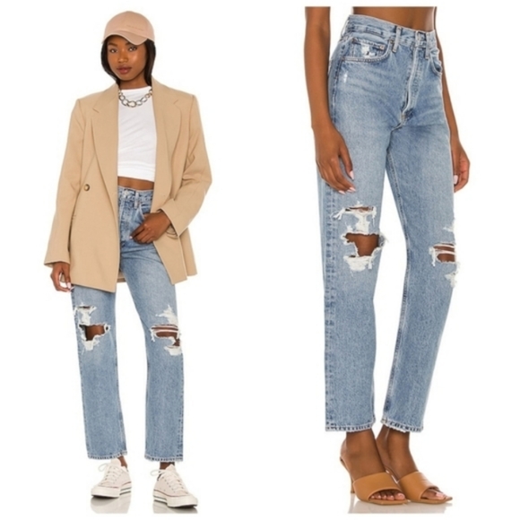 Agolde 90s Pinch Waist Jeans in Wander - Picture 10 of 11